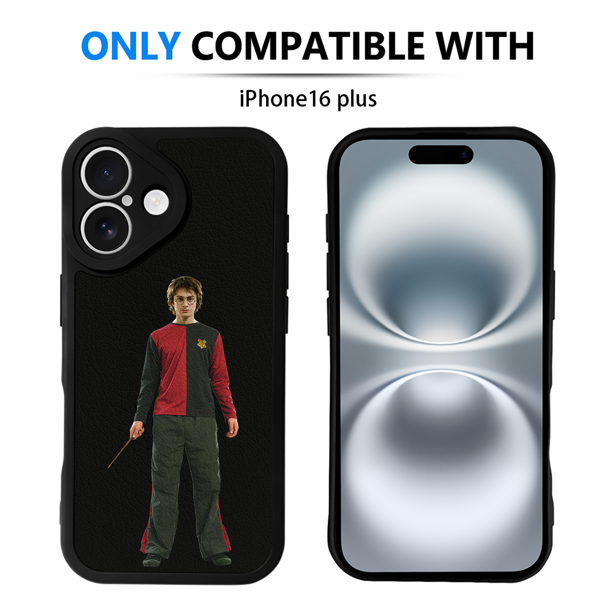 （画像用） Harry Potter ハリー・ポッターシリーズ 【iPhone 16シリーズ対応】シリコンスマホケース（レザー調） 材質：シリコン